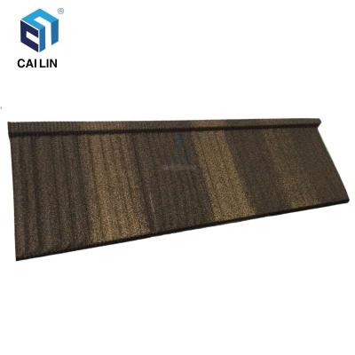 China Wholesale Modern Self Interlocking Tile Optional Color Stone Coated Covering Zinc Substrate Aluminum Layer Metal Tile for sale