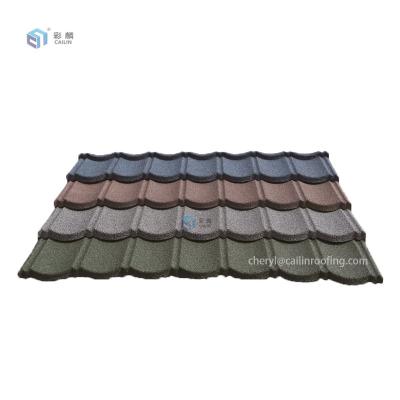 China Traditional Factory Supply Zinc Decrabond Stone Chip Metal Roofing Sheet Price for sale