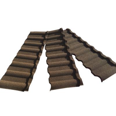 China Hot Selling Hotel Low Cost Stone Coated Metal Roof Milan Tile For Building for sale