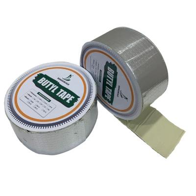 China Waterproof Waterproof Butyl Rubber Self Adhesive Tape , Super Sticky Aluminum Double Side Butyl Tape for sale