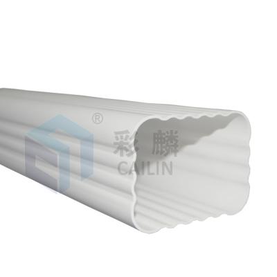 China 5.2/7.0 Inch Modern UPVC Rain Gutter Nigeria Pipeline For Villa Price Building Material for sale