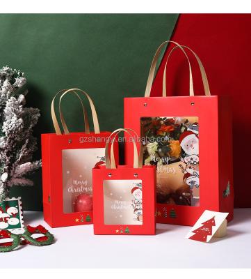 China Wholesale Recycled Materials Custom Biodegradable Paper Gift Bags Festival Packaging Christmas Printed Custom Paper Bag for sale