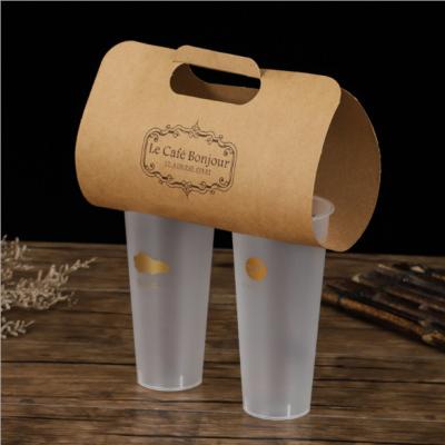 China Disposable Recycle Cheap Coffee To Go Corrugated Paper Cup Holder Paper Cup Carrier for sale