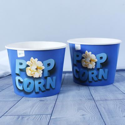 China Various Packaging Paper Popcorn Box Disposable Biodegradable Popcorn Buckets for sale