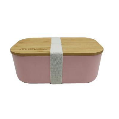 China Leak Proof 1100 ml big size Biodegradable Household Eco Friendly Customized Bamboo Fiber Lunch Box With Bamboo Lid for men for sale