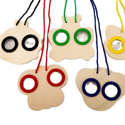 China Education Wooden DIY Kaleidoscope Kids Cartoon Kaleidoscope Glasses For Kids for sale