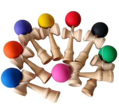 China Children's toys PU elastic paint Kendama wooden toy for wholesale for sale