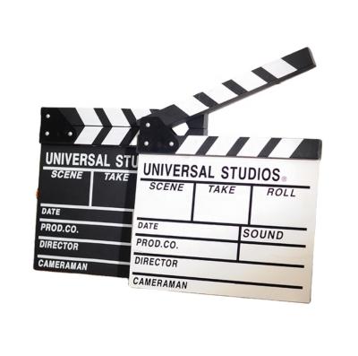 China Manual High Quality Customization MDF Clapper Board Wooden Shooting Movie TV Props for sale