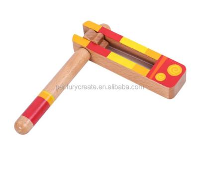 China Cartoon Toy Top Quality Wooden Toys Spinning Noise Maker for sale