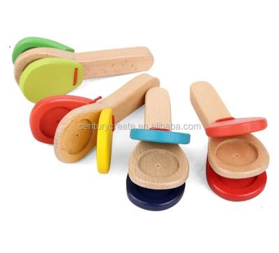 China Manufacturer Battery Powered Wooden Kids Pop Toy Flappers Hand Held Castanets Toy for sale