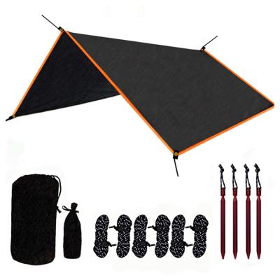 China Lightweight Camping Tarp Suppliers Foldable And Waterproof Hammock Tarp Easy Setup - Backpacking, Hiking, And Camping for sale