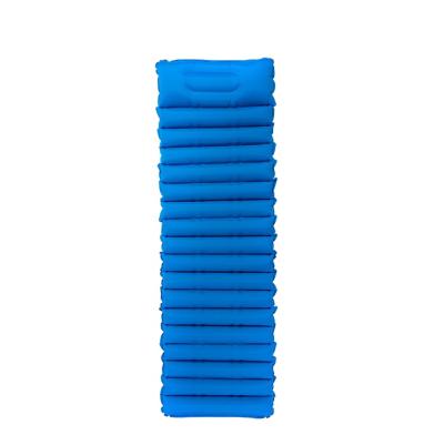 China 40D Nylon TPU Compound Outdoor Camping Sleeping Ultralight Air Insulated Inflatable Camping Mat for sale