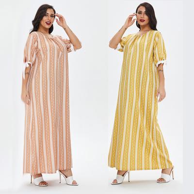 China Casual Muslim Abaya Robe Kimono Robe Middle East Muslims Sleepwear Pajamas Long Robe Islamic Arabic Home Wear Nightgown Online for sale