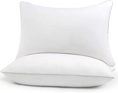 China Bedding Anti-static Indoor Decorative White 100% Polyester Fiber Pillows With Pillow Case for sale