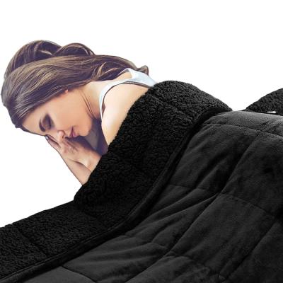 China Factory Customized New Product Customized Color Weighted Weighted Blanket Cooling Breathable Ultra Soft Anti-static Flannel Fabric For Home for sale