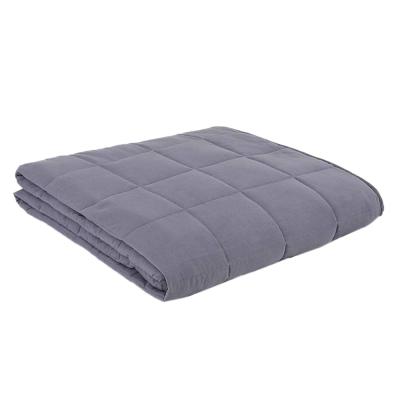 China Popular Hot Sale Nondisposable Nondisposable Reversible Polyester Glass Beads Cotton Double Side 100% Knitted Breathable Blanket for sale