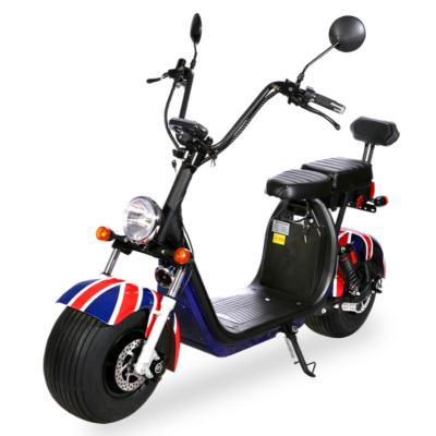 China 2022 2023 Eu Warehouse Fat Free Shipping UK European Fat Tire 1500W City Motorcycle Cocos Unisex Electric Scooters For Adult for sale