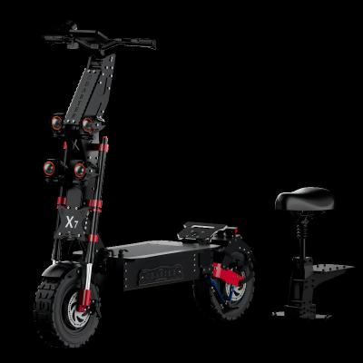 China 2023 New USA Warehouse 8000W Double Motor Two Wheel Unisex Powerful Fat Tire Full Suspension Off Road Folding Electric Scooter For Adults for sale