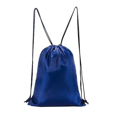 China Stain Solid Color Polyester Fabric Waterproof Drawstring Bag Printing Drawstring Backpack Bag Nylon Oxford Cloth Drawstring Bag for sale