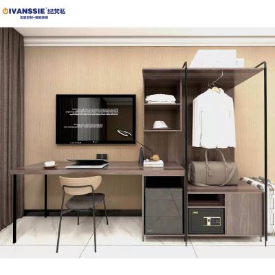 China Modern high quality hot sale luxury bedroom furniture sets wooden wardrobe hotel furniture for sale