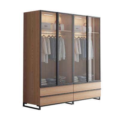 China (Other) OEM Service Bedroom Adjustable Wardrobe With LED Lighting for sale