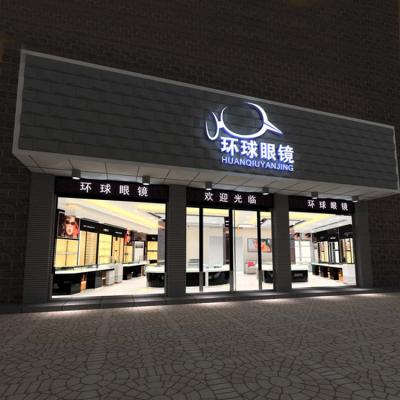 China Custmized retail store display showcase and high quality sunglass display cabinet, eyewear display counter for sale