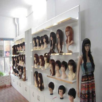 China Wig Display Showcase Customized Wig Display Mannequin Head And Store Interior Customized Design for sale