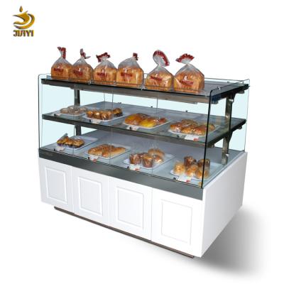 China Customized Commercial Wooden And Glass Bakery Display Counter , Bakery Equipment for sale