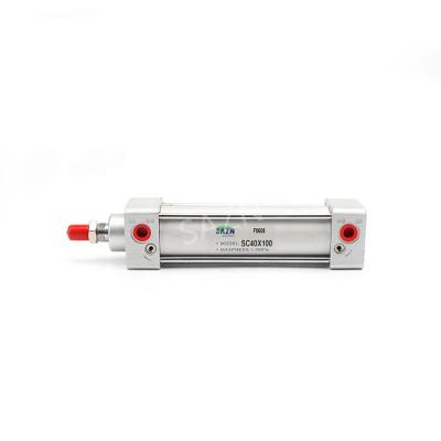 China Construction Material Shops SC Series Standard Compact Hole Size 32-250 Mm Pneumatic Cylinder Stainless Steel for sale