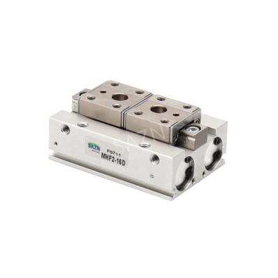 China Building Material Shops Small Thin Parallel Low Profile MHF2 Air Pneumatic Grippers Slide Table Cylinder for sale