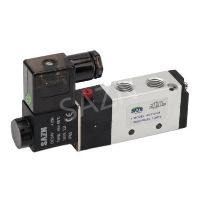 China DC24V 5/2 General Way Airtac Piloted Acting Type Air Pneumatic Control 4V210-08 Solenoid Valve for sale