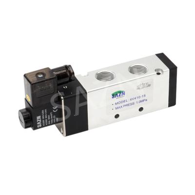 China 4V410-15 General Cheap Price 5 Port 2 Set Pneumatic Control 0.05s Gas Trigger Solenoid Valve for sale