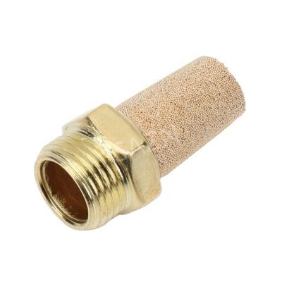 China SAZN Hotels SAZN Air Exhaust Brass Muffler Sintered Bronze Pneumatic Accessories Muffler for sale