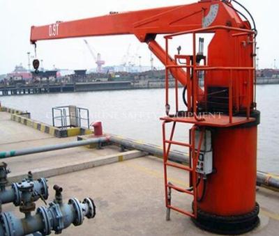 China Marine Crane with Hydraulic Telescopic Boom for sale