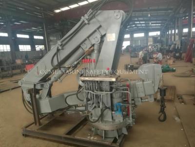 China Hydraulic Telescopic Knuckle Boom Marine Ship Deck Crane for sale