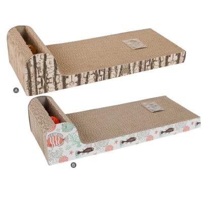 China Modern Durable Cardboard Cat Toys Scratcher Bed Viable For Binding for sale