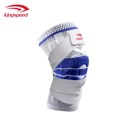 China Antibacterial Knee Pads Fitness Elastic Knee Supports Protector Sleeve Basketball Leg Knee Compression Sleeve for sale