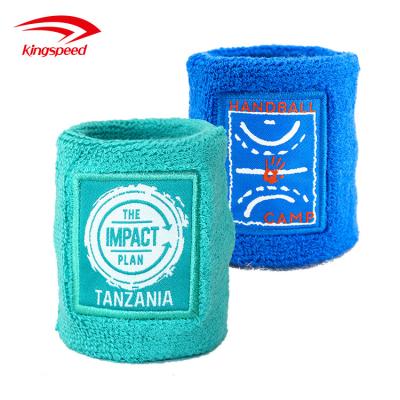 China Custom Universal Sweatband Logo Elastic Sports Fashion Wristband Cotton Sports Basketball Wristband for sale