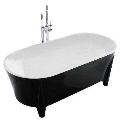 China Freestanding Black Acrylic Bathroom Bathtubs Color Freestanding Bathtubs And Whirlpools for sale