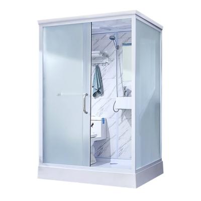 China Traditional Sliding Shower Cubicle Portable Tempered Glass Acrylic Base Aluminum Frame All In One Bathroom Shower Room for sale