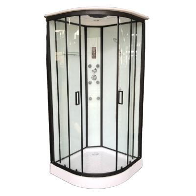 China New Modern Luxurious Shower Cubicle Complete Shower Room With Center Glass Panel for sale