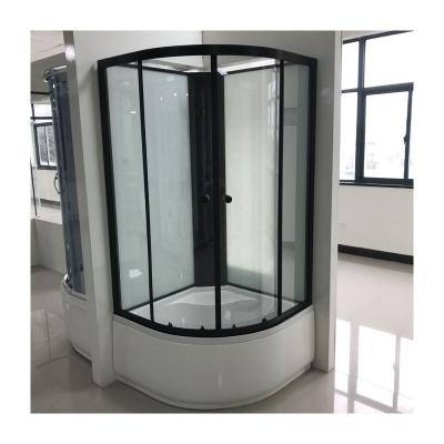 China Low MOQ Modern Shower Enclosure Complete Shower Room With PVC Center Panel And Tray for sale