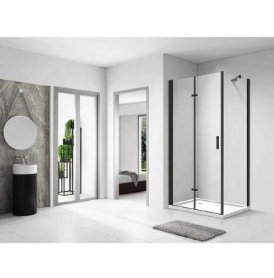 China New Traditional Luxury Black Shower Enclosure Folding Shower Enclosure For Bathroom for sale