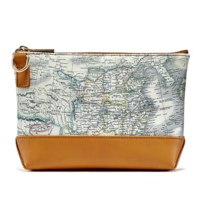 China 2021 Fashion New Design Popular Map Printed PU Messenger Bag Leather Shoulder Bag For Women for sale