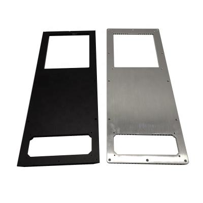 China Heat Sink Anodized Black And White Aluminum Power Amplifier Panel 6063 Extruded Profile Shell for sale