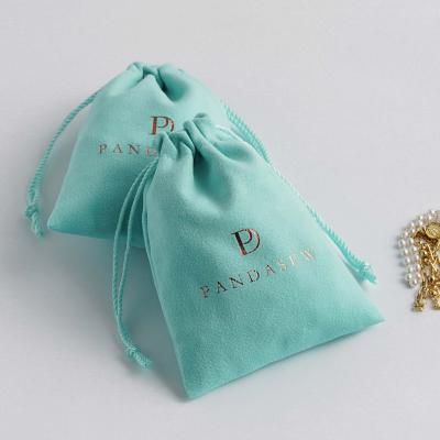 China Hot Sale PandaSew Velvet Drawstring Pouch Bag Bracelet Package Jewelry Bag Pouch for sale