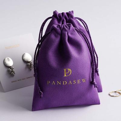 China Drawstring Bag PandaSew Velvet Drawstring Pouch Bag For Jewelry Necklace Barcelet Earrings Rings Eye Gift for sale