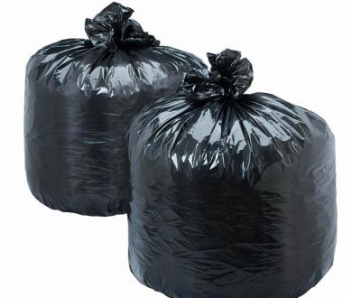 China Disposable Super Strong Black Plastic LDPE Garbage Bags For Constructive Waste for sale