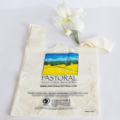 China BIODEGRADABLE PLA Biodegradable Disposable T-shirt Customized 100% Compostable Packaging Bags for sale