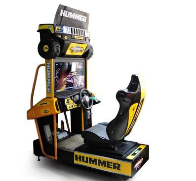 China High Quality Arcade Metal+Wood Hummer 32 Inch Car Racing Game Machine Simulator Racing Car Games For Sale for sale